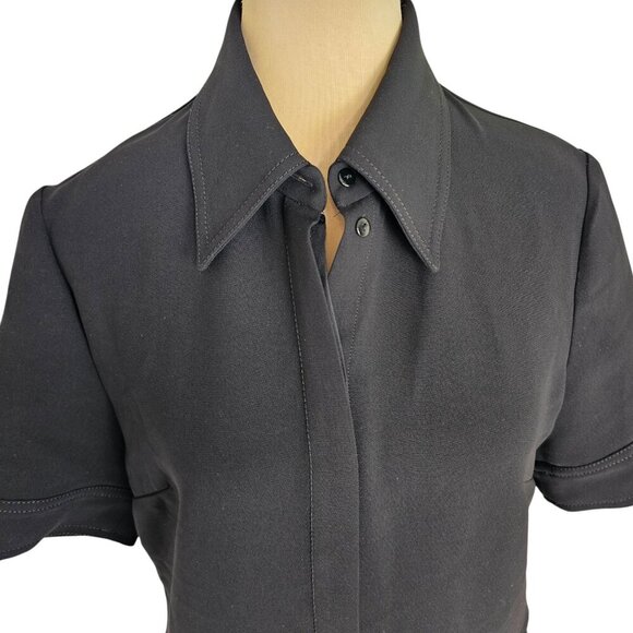 Victoria Victoria Beckham Short Sleeve Pocket Dress Sz 8 - 10 M - L - Picture 6 of 11